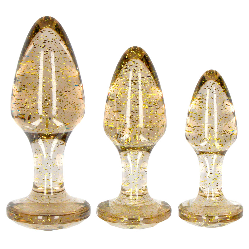 Ouch! Lot de 3 plugs Glitter Or